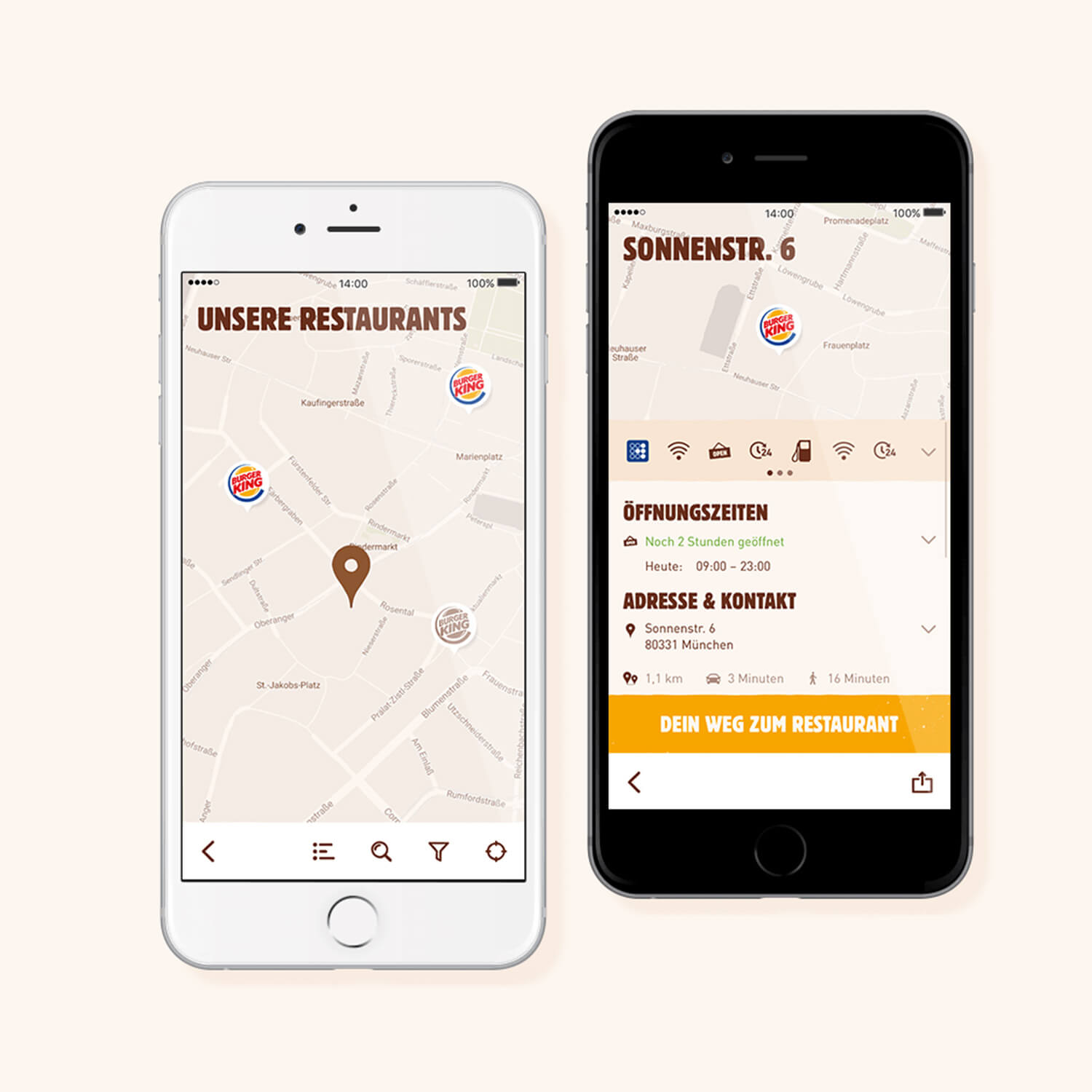 Referenzbild BURGER KING® Smarthone App