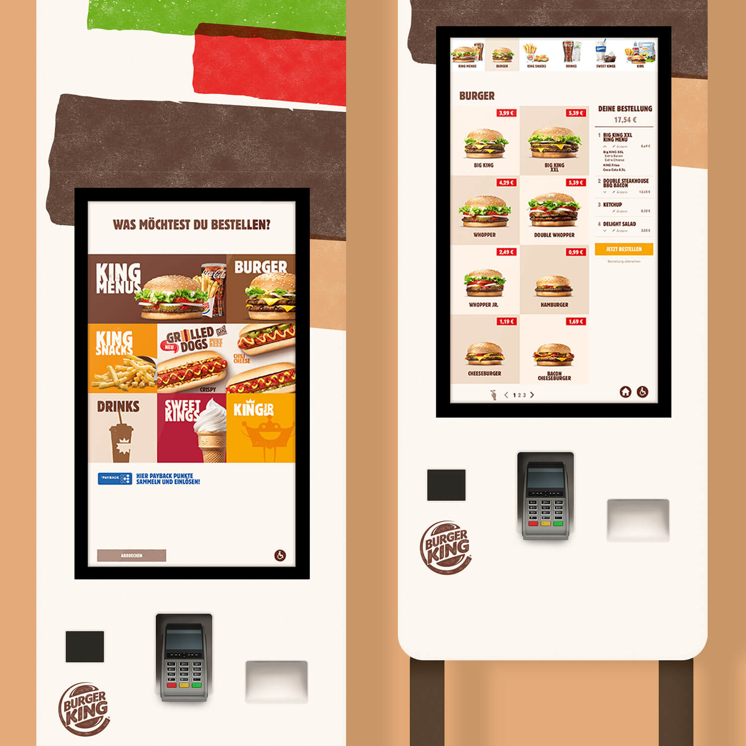 Referenzbild BURGER KING® Self-Order-Terminal