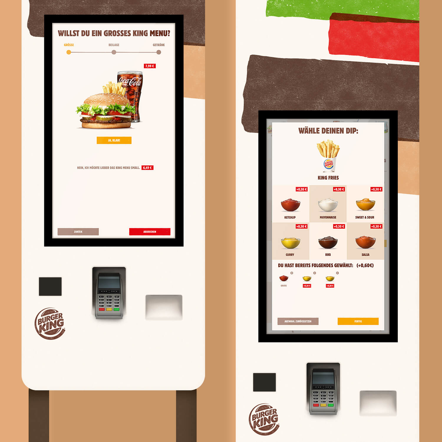 Referenzbild BURGER KING® Self-Order-Terminal