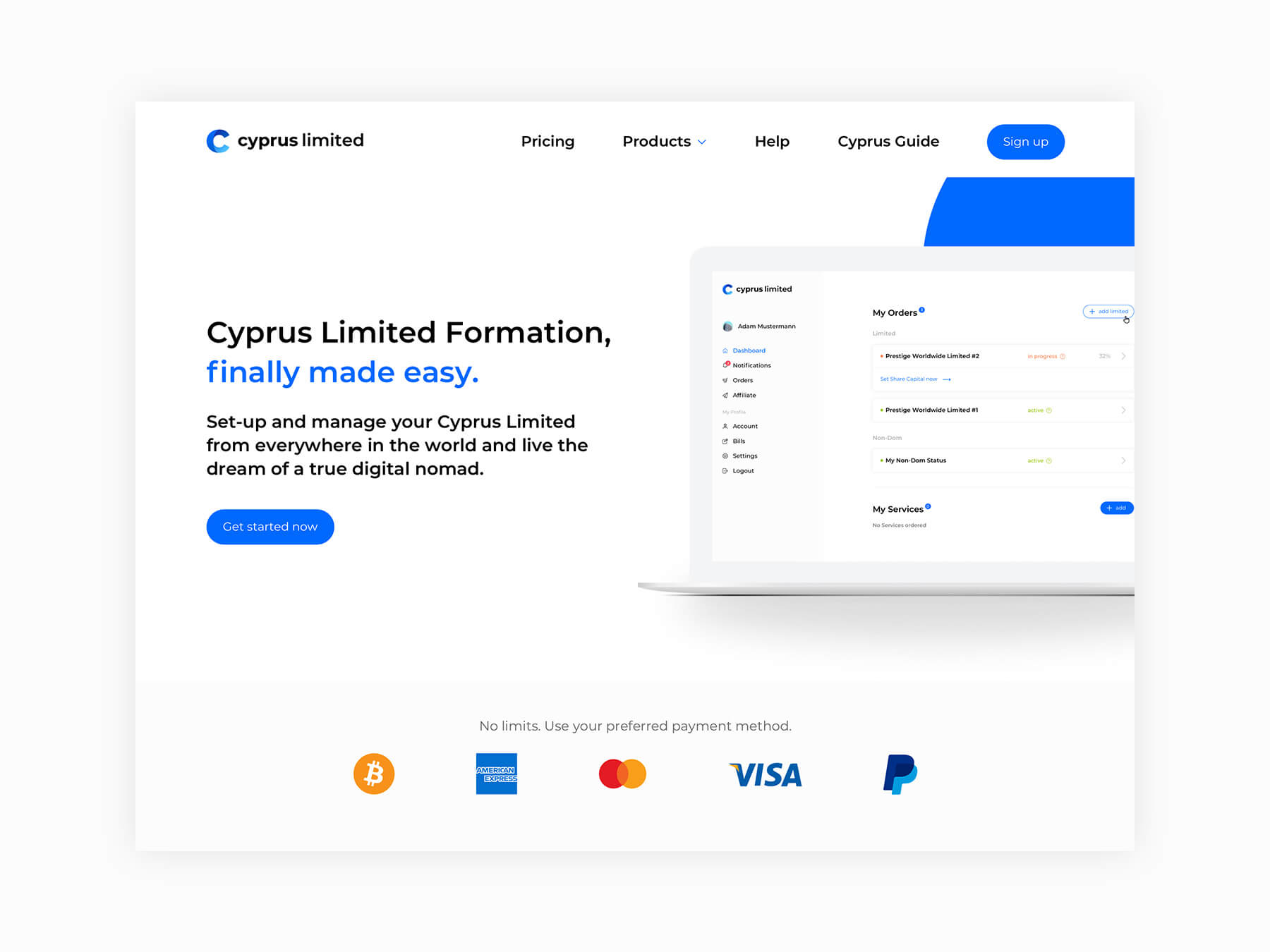 Cyprus Limited Website