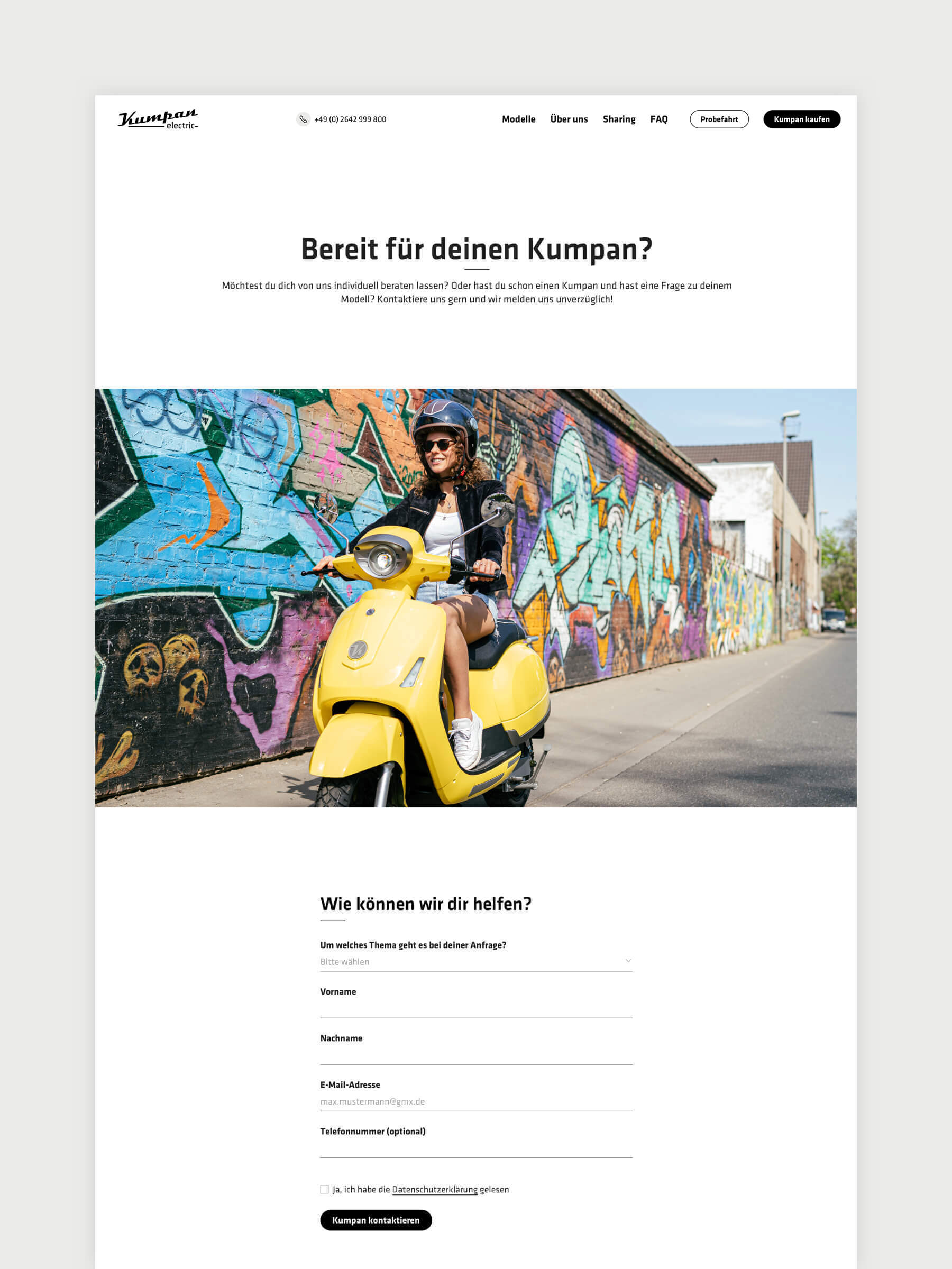 Referenzbild Kumpan Electric Website